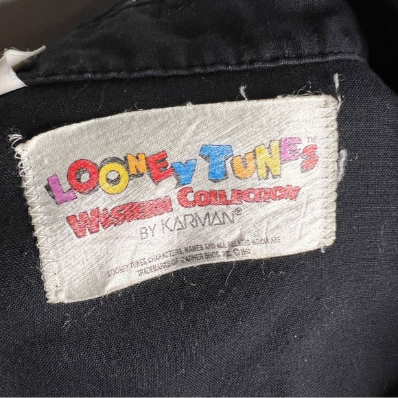 Looney Tunes Warner Bros Western Collection Karman Vintage 1994 Shirt Men's L - Picture 6 of 8